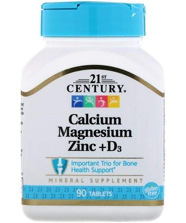 21st Century Calcium Magnesium Zinc + D3 90 Tablets