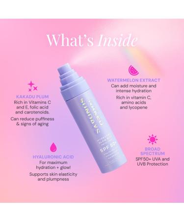 Naked Sundays Hydrating Glow Mist Top Up Spray SPF50+ 2.54 oz - Transform Your Style with the Best Innovation Today! - Buy Online on GoSupps.com