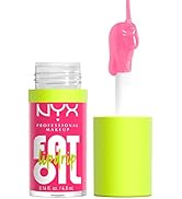 NYX PROFESSIONAL MAKEUP Fat Oil Lip Drip, Moisturizing, Shiny and Vegan Tinted Lip Gloss - Missed...
