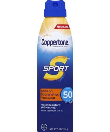 Buy Coppertone Sport Sunscreen Spray SPF 50 - Water Resistant Broad Spectrum Protection | 5.5 Oz - Buy Online on GoSupps.com