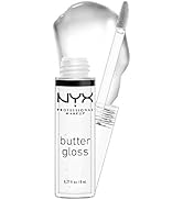 NYX PROFESSIONAL MAKEUP Butter Gloss, Non-Sticky Lip Gloss - Sugar Glass (Clear)