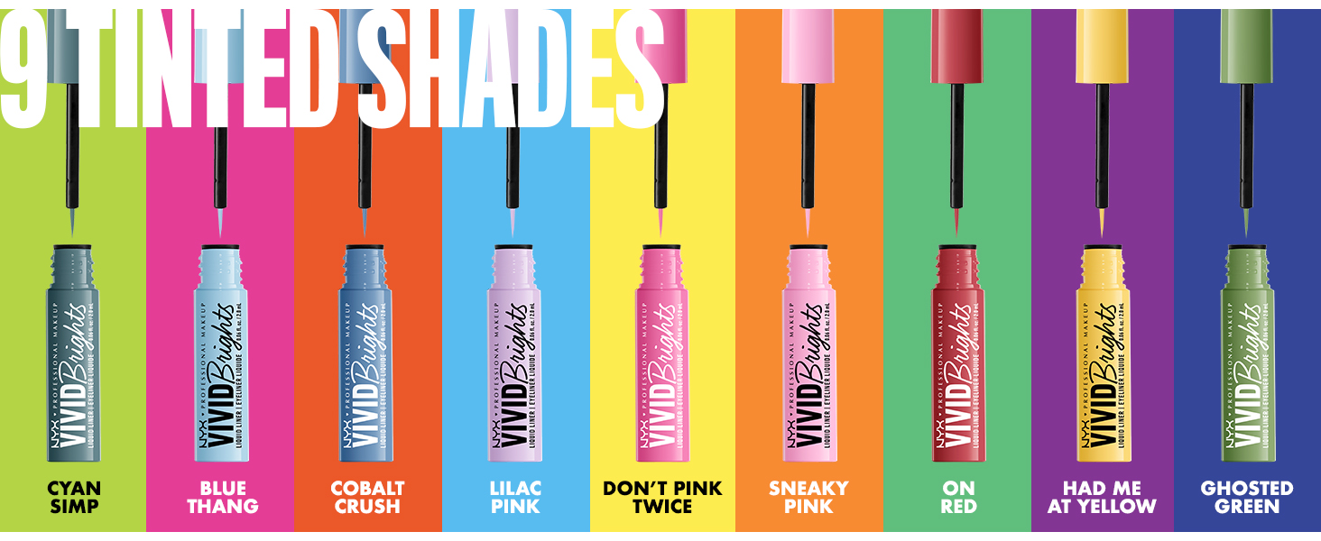 vivid brights liquid liner colorful liquid eyeliner eye liner