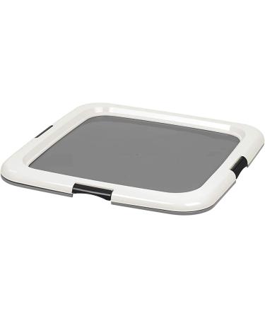 IRIS USA Pet Training Pad Holder for puppy and Dog Holds 22"x23" Dark Gray