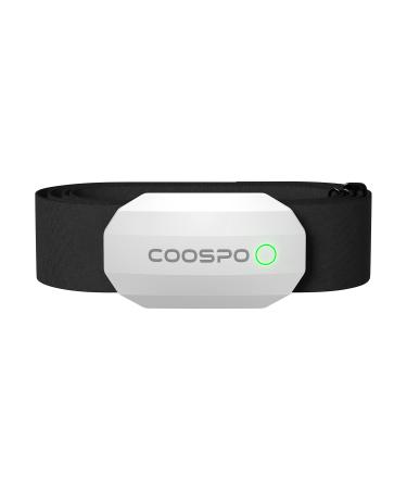 COOSPO H808S Breast belt Pulse knife Ant+/Bluetooth Heart rate knife sensor HRM Premium pulse belt HRM measurement IP67 waterproof compatible with polar wahoo garmin Zwift Strava SW-CS