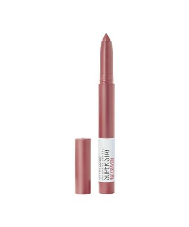 Maybelline Super Stay Ink Crayon Lipstick Makeup, Precision Tip Matte Lip Crayon with Built-in Sharpener, Longwear Up To 8Hrs, Lead The Way, Pink Beige, 1 Count LEAD THE WAY 0.04 Ounce (Pack of 1)