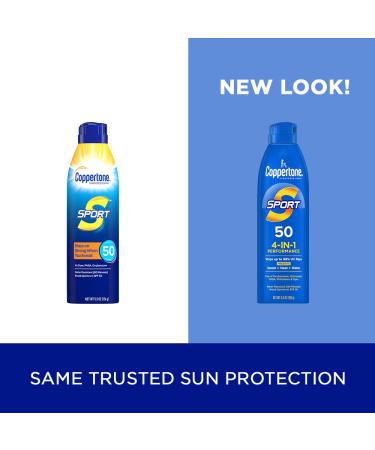 Buy Coppertone Sport Sunscreen Spray SPF 50 - Water Resistant Broad Spectrum Protection | 5.5 Oz - Buy Online on GoSupps.com