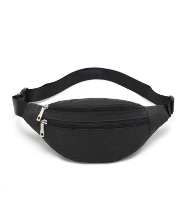 Waist Pack Bag for Men & Women, Fanny Pack for Travel Sports Running. Black-01