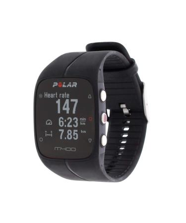 Polar M400 GPS running watch black with chest strap