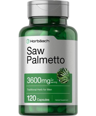 Saw Palmetto Extract | 120 Capsules | Gluten Free | from Saw Palmetto Berries | by Horbaach - Buy Online on GoSupps.com