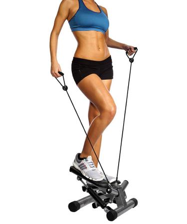 BalanceFrom Adjustable Stepper Stepping Machine with Resistance Bands, Gray