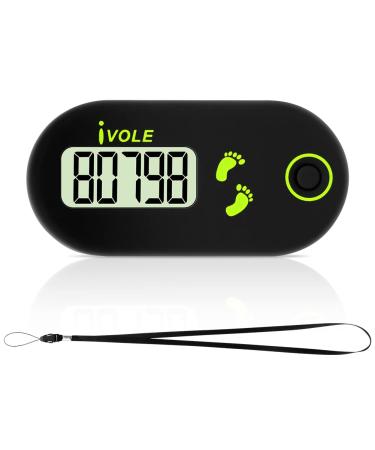 Flintronic pedometer to walk mini-step counter 3D step counter precise pedometer with clip linyard simple pedometer for walking sports for seniors children manfrau