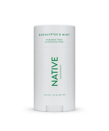 Native Deodorant | Natural Deodorant for Men and Women, Aluminum Free with Baking Soda, Probiotics, Coconut Oil and Shea Butter | Eucalyptus & Mint - Buy Online on GoSupps.com