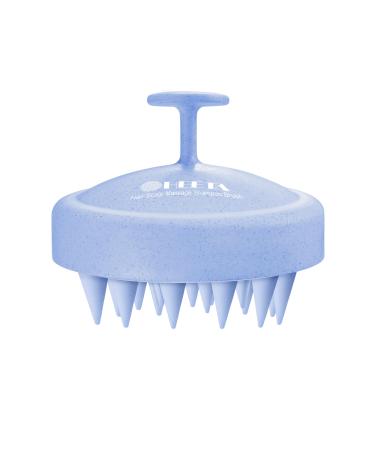 Heeta scalp massage brush head massage brush with soft silicone borstn hair massage brush for hair care relax your scalp hair massage for men women children sky blue 07-himmel blue