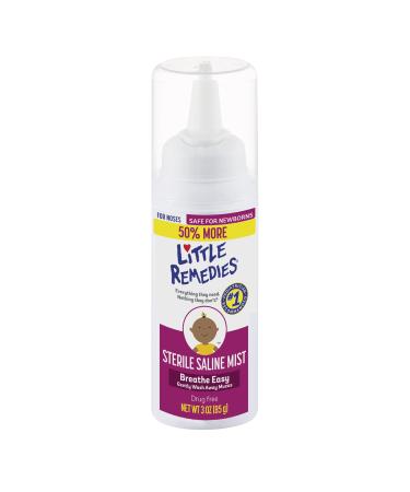 Little Remedies Sterile Saline Nasal Mist, Safe for Newborns, 3 oz 3 Fl Oz (Pack of 1) - Buy Online on GoSupps.com