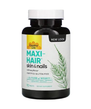 Country Life Maxi-Hair 90 Tablets