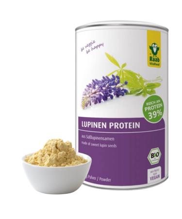 Raab Vitalfood Bio Lupinen Protein I vegan protein powder with 39% vegetable protein & all 8 essential fatty acids I ideal for protein shakes smoothies bowls & for baking I made in Germany