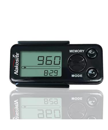 Nakosite PEDI2433-NVB Accurate pedometer without app and mobile phone for women men children. Distance calories clip no Bluetooth