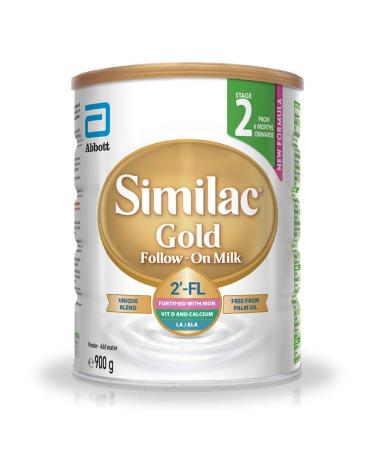 Similac Gold Palm Oil Free Follow on Milk 900 g Stage 2 900 g (Pack of 1)
