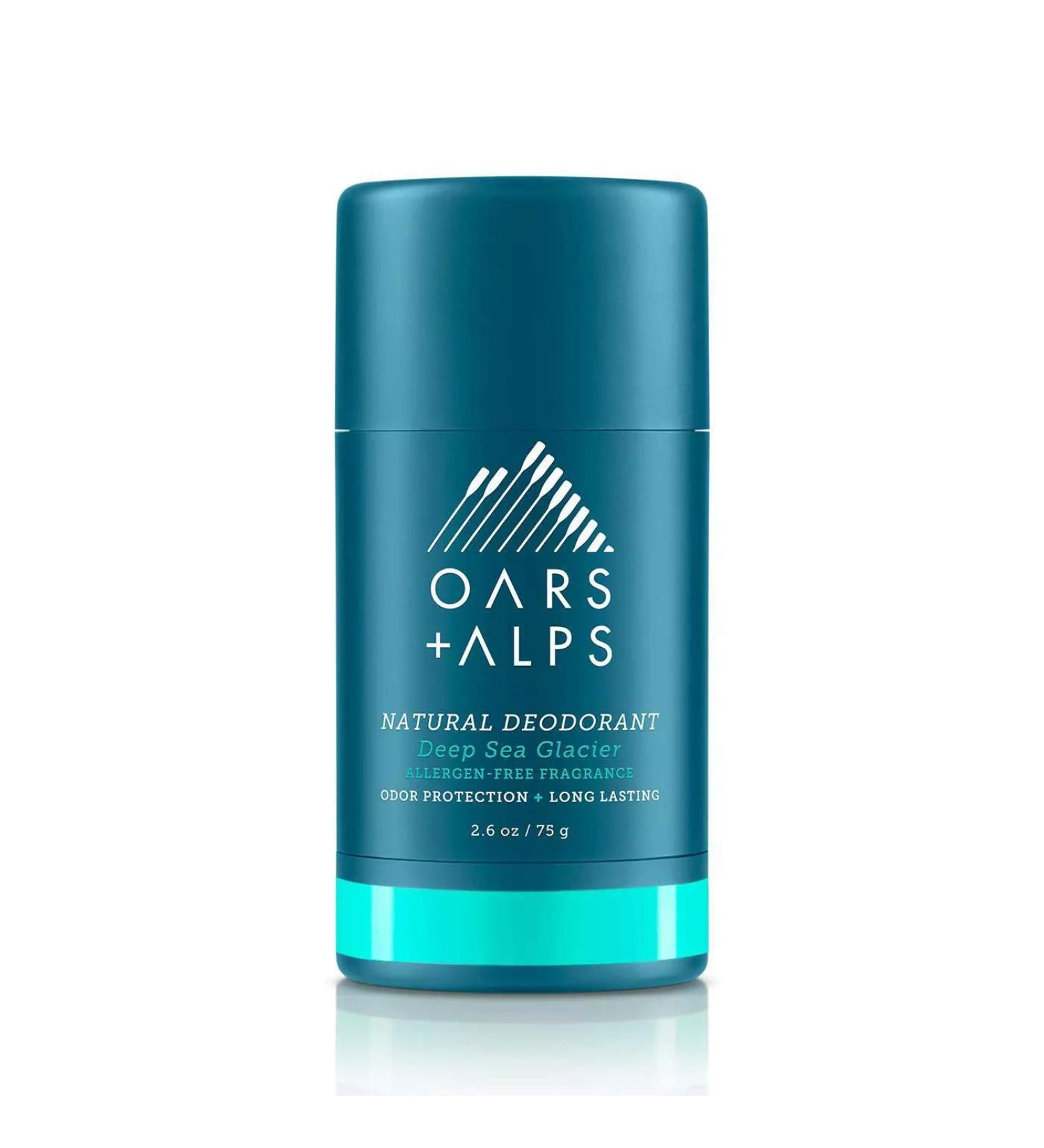 Oars + Alps Aluminum-Free Deodorant for Men and Women - Dermatologist Tested, Sensitive Skin Formula - Travel Size Deep Sea Glacier 2.6 Oz - 1 Pack - Buy Online on GoSupps.com