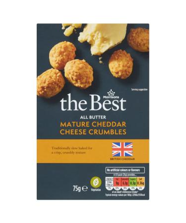 Morrisons The Best All Butter Cheddar Cheese Crumbles 75g