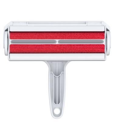 Pet Hair Remover - Reuseable Dog Hair Remover - ORDORA Pet Hair Roller - Cat Hair Remover for Couch, Furniture, Carpet and Bedding, Portable Lint Rollers for Pet Hair - Perfect Dog Fur Remover Tool 1a Red