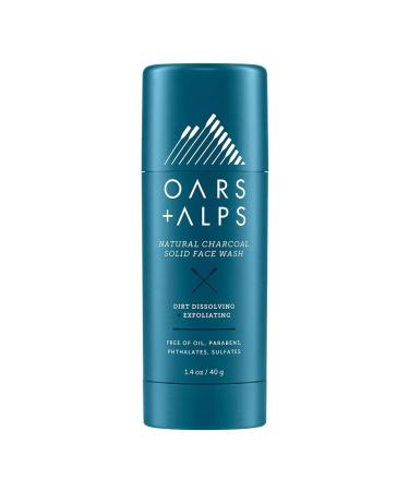 Oars + Alps Face Wash with Activated Charcoal, Exfoliating Facial Cleanser Fights Blackheads and Acne, Travel Size, Vegan and Gluten Free, 1.4 Oz - Buy Online on GoSupps.com