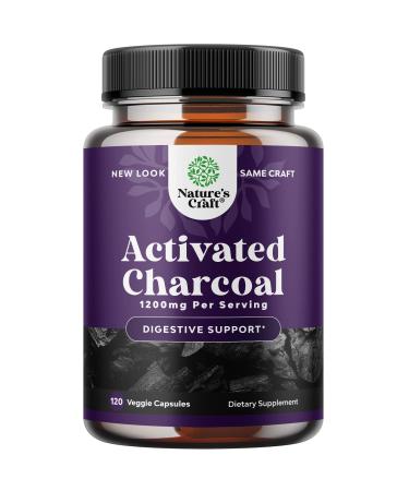 Cleanse and Detox Activated Charcoal Capsules - Purifying Detox Pills with 1200mg Coconut Charcoal Powder for Bloating Relief and Body Detox Cleanse - Active Charcoal for Gut Health - 120 Count - Buy Online on GoSupps.com
