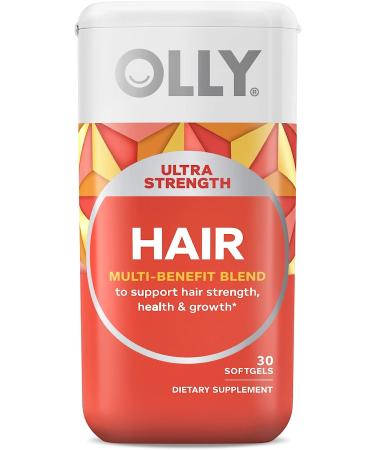 OLLY Hair Ultra Softgels Supports Healthy Hair Growth - 30 softgells - Buy Online on GoSupps.com