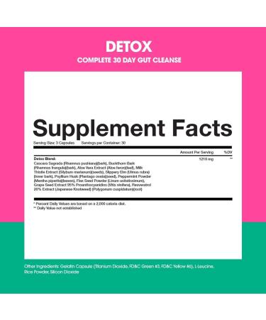 Obvi Detox Flush - 30 Servings Colon Cleanse for Toxin Elimination - Buy Online on GoSupps.com