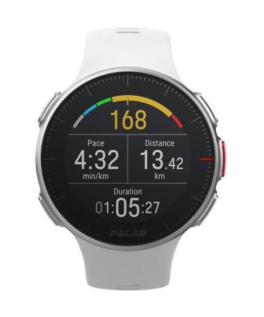 Polar Vantage V-Premium multi-clock with GPS optical pulse measurement and extremely long battery life-multisport and triathlon training-heart rate measuring device waterproof Vantage v m/l white