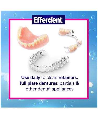 Efferdent Denture Cleanser Tablets - Complete Clean, 126 Tablets for Freshness & Care - Buy Online on GoSupps.com
