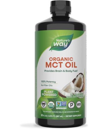 Nature's Way Organic MCT Oil 30 fl oz (887 ml) - Buy Online on GoSupps.com