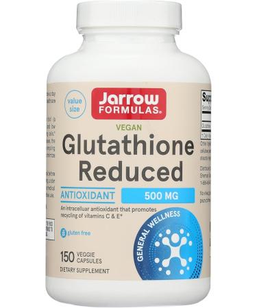 Jarrow Formulas Glutathione Reduced 500 mg 150 Veggie Caps