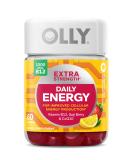 OLLY Extra Strength Daily Energy Gummy, Caffeine Free, 1000mcg Vitamin B12, CoQ10, Goji Berry, Adult Chewable Supplement, Berry Yuzu Flavor - 60 Count - Buy Online on GoSupps.com