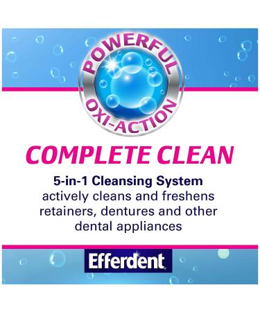 Efferdent Denture Cleanser Tablets - Complete Clean, 126 Tablets for Freshness & Care - Buy Online on GoSupps.com