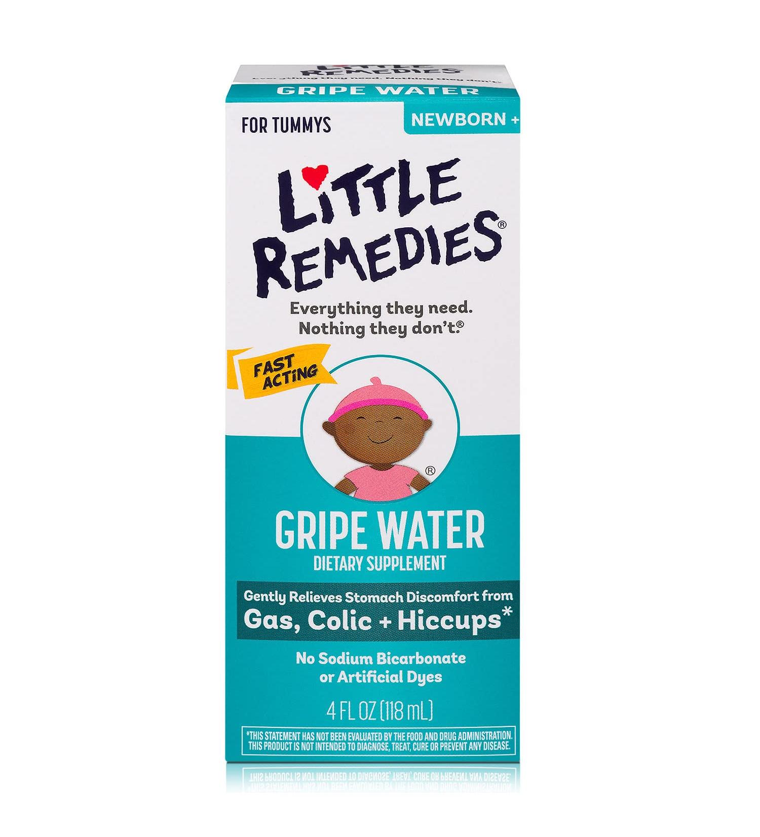 Little Remedies Gripe Water for Newborns - Alcohol-Free, Gluten-Free, 4 Fl Oz - Buy Online on GoSupps.com