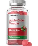 Vegan Apple Cider Vinegar Gummies  90 Count  ACV Supplement  Natural Apple Flavor  Non-GMO Gluten Free Gummies for Adults  by Horbaach - Buy Online on GoSupps.com