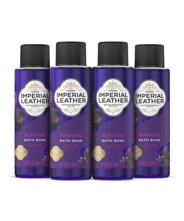 Imperial Leather Relaxing Bath Soak Lavender & Wild Iris Rich & Creamy Bubble Bath Gentle Skin Care Bulk Buy Pack of 4 x 500ml Lavender and Wild Iris 500 ml (Pack of 4)