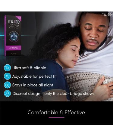 Rhinomed Mute Nasal Dilator for Snore Reduction - Anti-Snoring Aid - Improved Airflow - Comfortable Nose Vents - Trial Pack - Buy Online on GoSupps.com