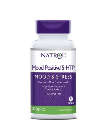 Natrol 5-HTP Mood Positive Tablets, 50 Count Tablet 50 Count