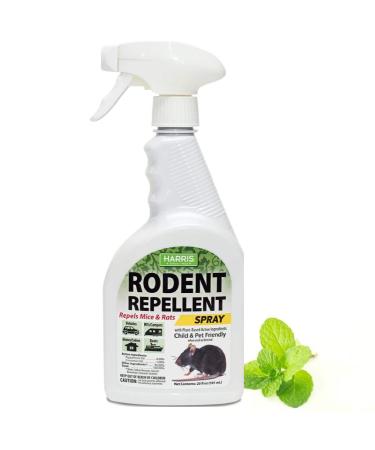 Harris Peppermint Oil Mice & Rodent Repellent Spray for House and Car Engines, Humane Mouse Trap Substitute, 20oz