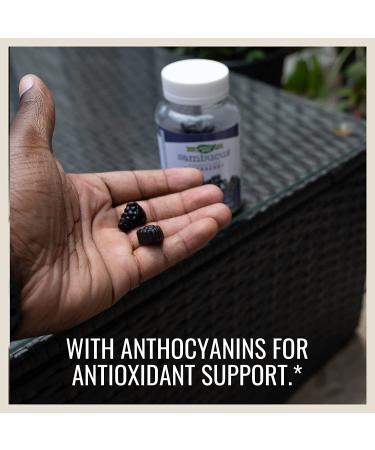 Nature's Way Elderberry Gummies with Vitamin C & Zinc - 60 Count - Buy Online on GoSupps.com