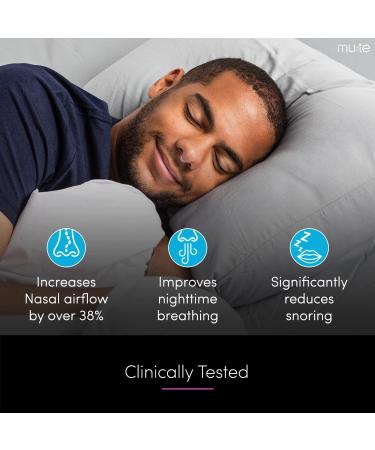 Rhinomed Mute Nasal Dilator for Snore Reduction - Anti-Snoring Aid - Improved Airflow - Comfortable Nose Vents - Trial Pack - Buy Online on GoSupps.com