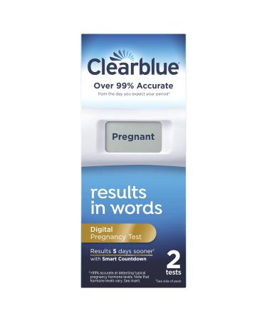 Clearblue Digital Pregnancy Test with Smart Countdown 2 Count