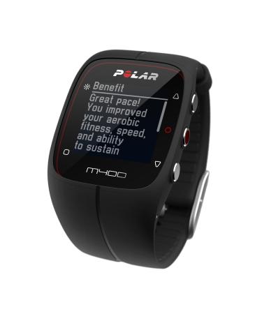 Polar M400 GPS running watch black without chest strap