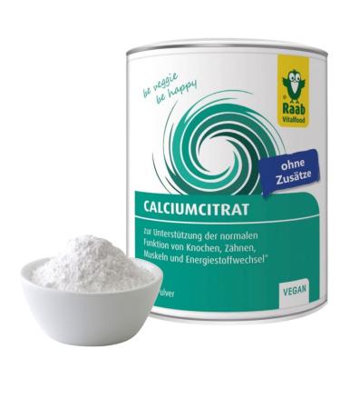 Raab Vitalfood Calcium-Citrate powder 90 g vegan good to dose athletes support of muscles & bones electrolyte household