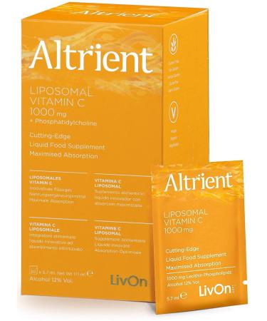 Altrient Liposomal Vitamin C | 1000 mg High Absorption Liquid Sachets | 30 Servings | Suitable for Vegans