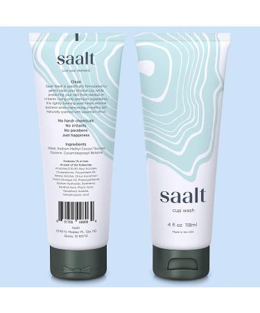 Saalt Menstrual Cup Wash - Premium USA-Made Formula for Silicone Cups (4 oz) - Buy Online on GoSupps.com
