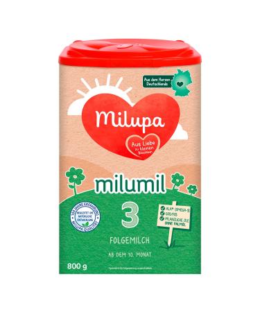 Milupa Milumil 3-follow-up milk-baby milk powder-after the 10th month-suitable companion in the introduction of solid food with important nutrients-without palm oil-1 x 800 g