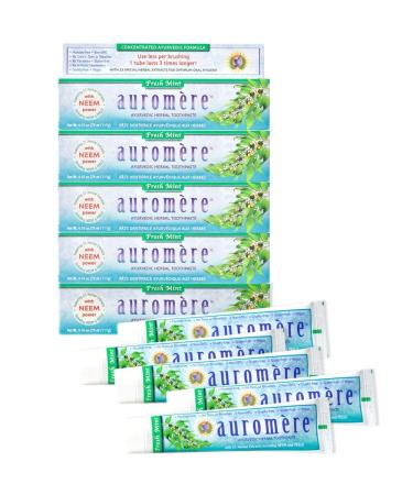 Auromere Ayurvedic Herbal Toothpaste Fresh Mint 4.16 oz (117 g)
